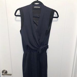 Black/Blue Satin Dress